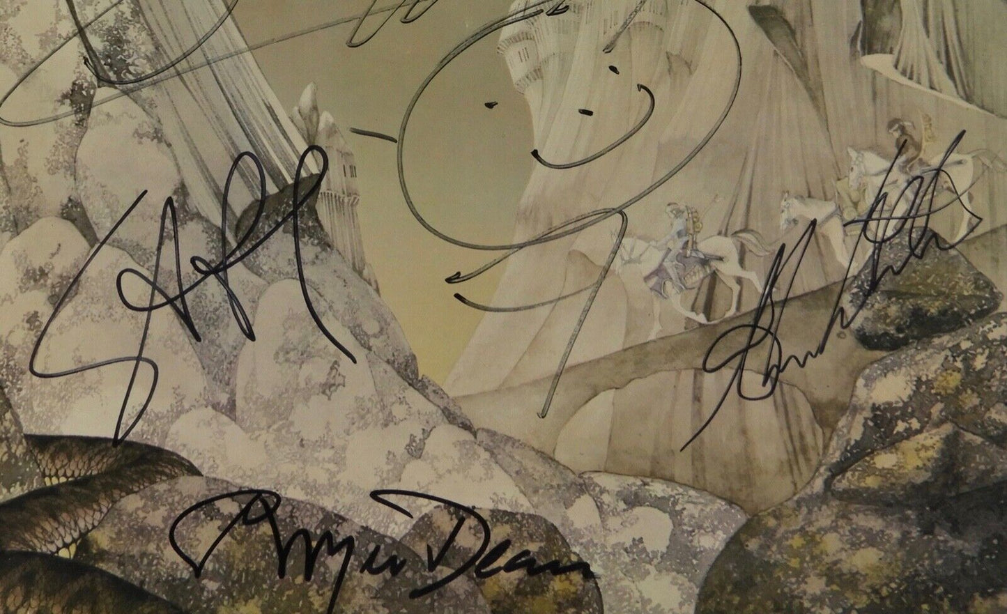 YES JSA Signed Autograph Album Record Vinyl Jon Anderson Steve Howe Relayer