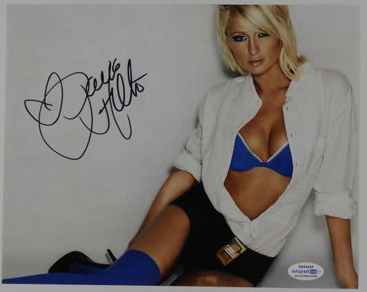 Paris Hilton Signed Autograph Photo 8 x 10 ACOA