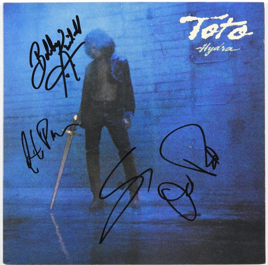 Toto JSA Signed Autograph Album Record LP Hydra Bobby Kimball Steve Lukather +