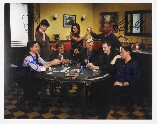 N.C.I.S JSA Cast 7 signatures signed autograph 11x14 photo NCIS