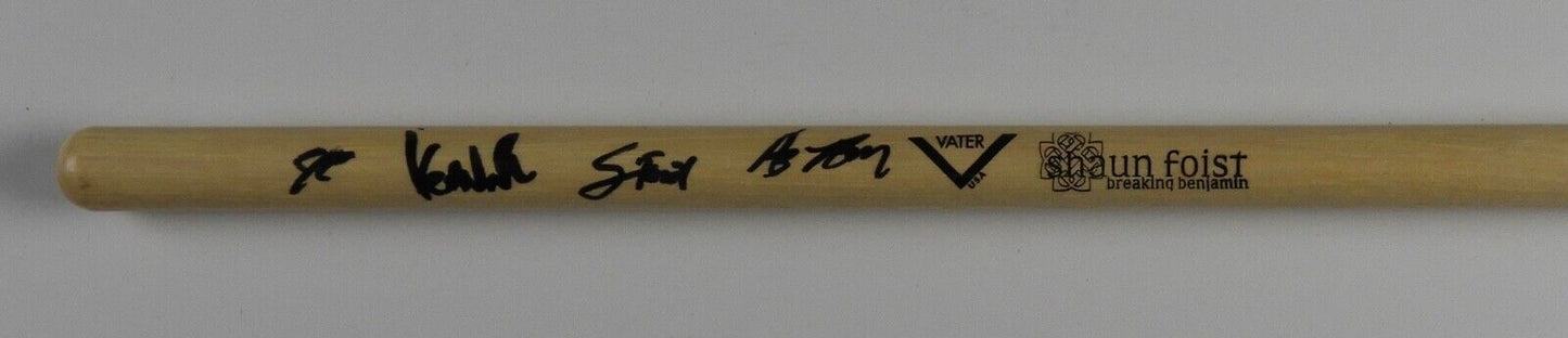 Breaking Benjamin Fully JSA Autograph Signed Drumstick Drum Stick