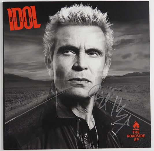 Billy Idol Autograph Signed The Roadside EP Vinyl Album Record
