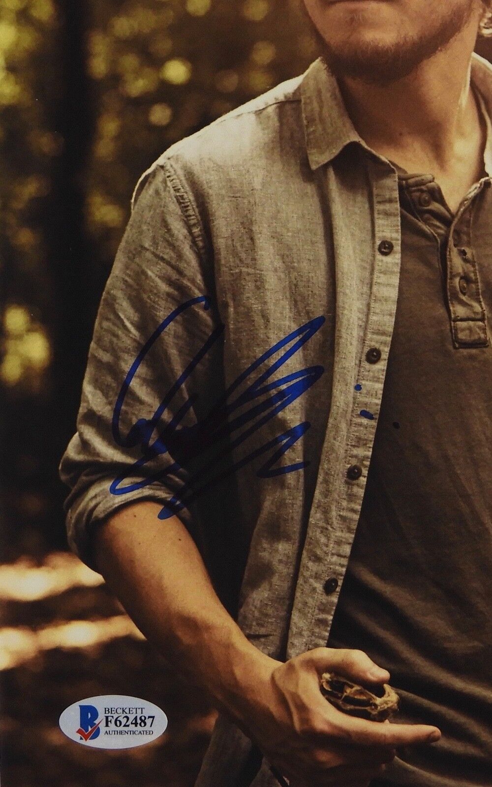 Collin McAuliffe Alden Walking Dead Autograph Signed Photo Beckett 8 x 10