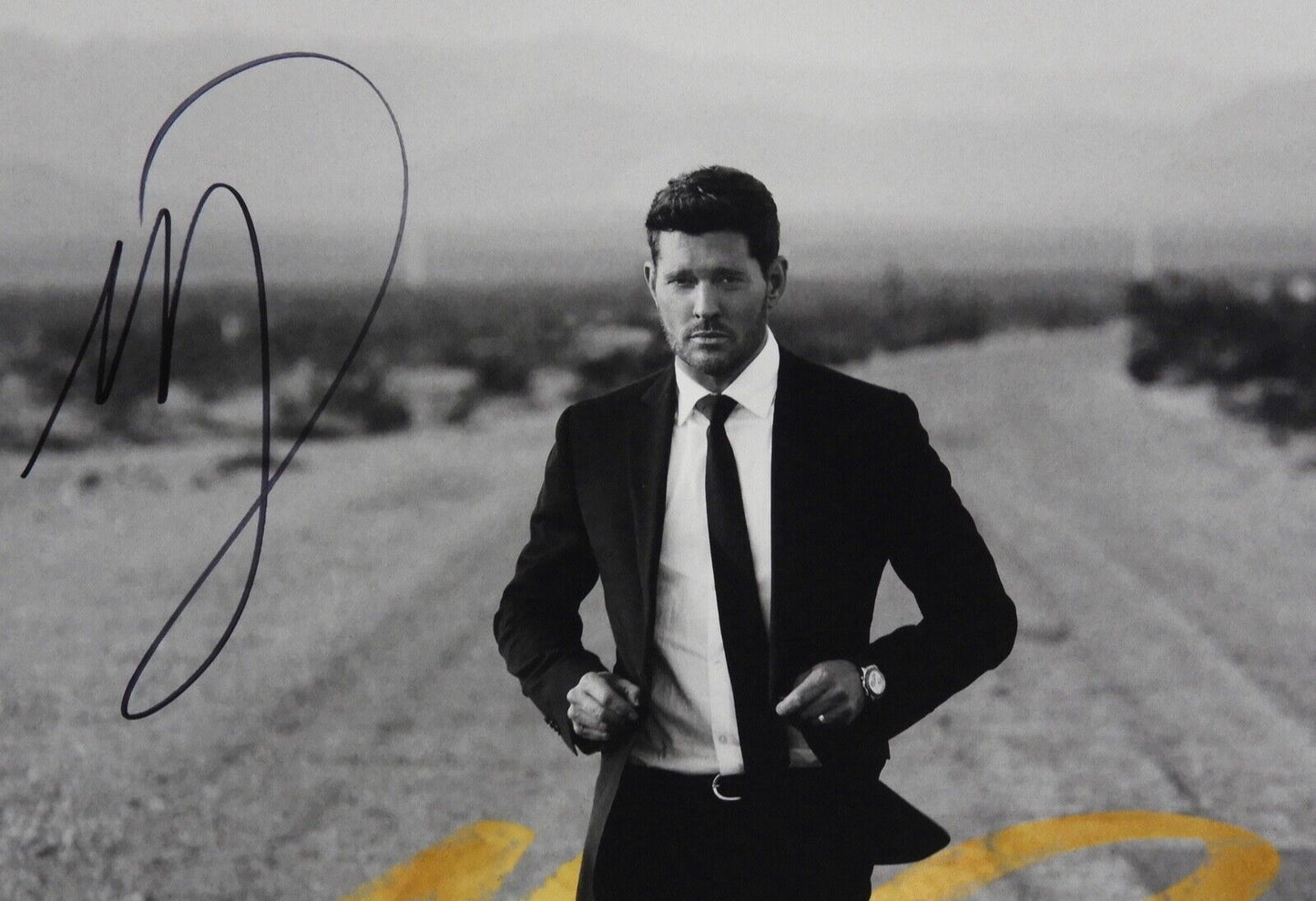 Michael Buble  JSA Signed Autograph Album Vinyl Record Higher