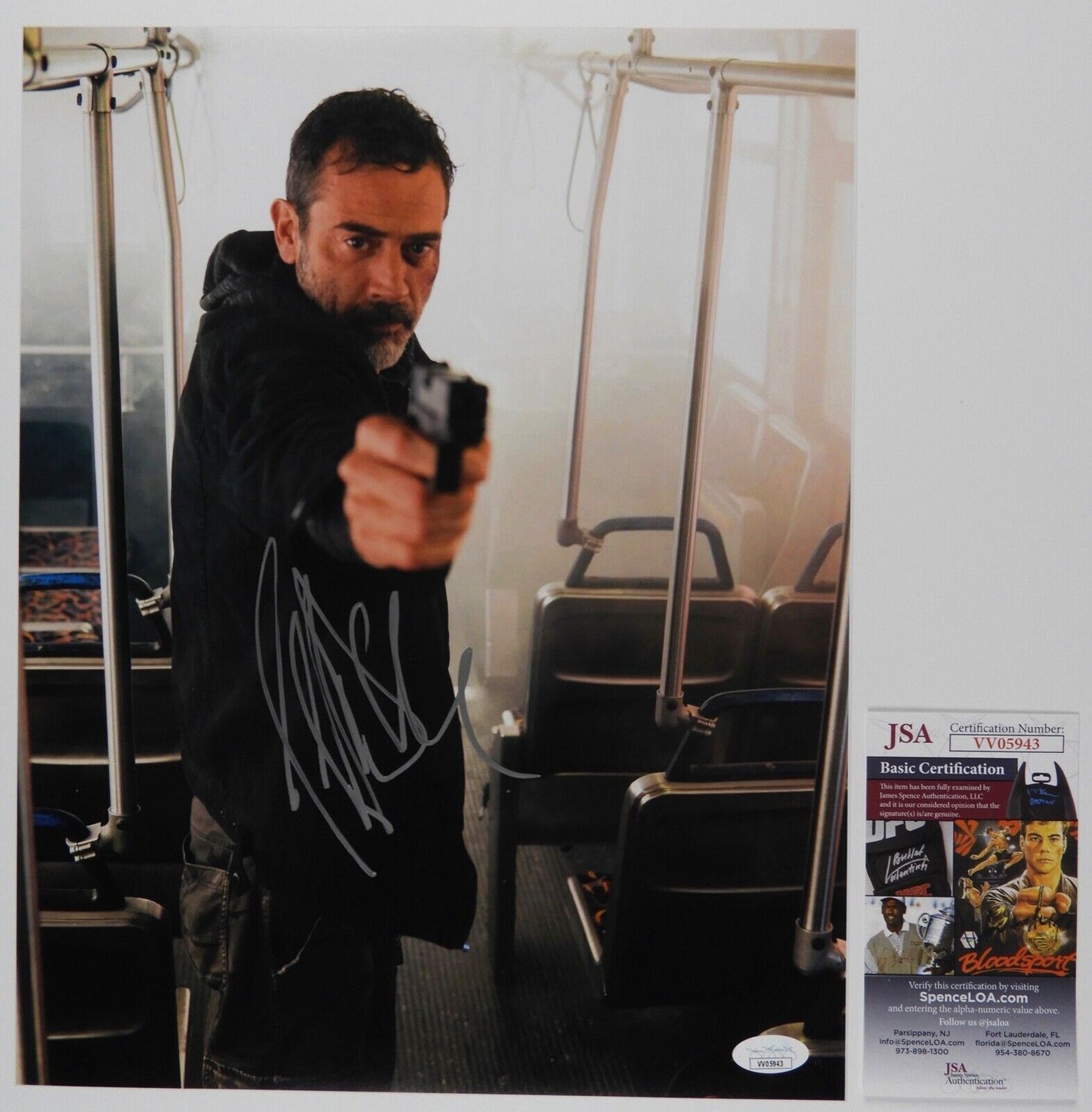 Jeffrey Dean Morgan Walking Dead Negan Autograph JSA 11 x 14 Signed Photo