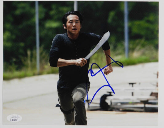 Stephen Yeun Glenn The Walking Dead Autograph Signed Photo JSA 8 x 10