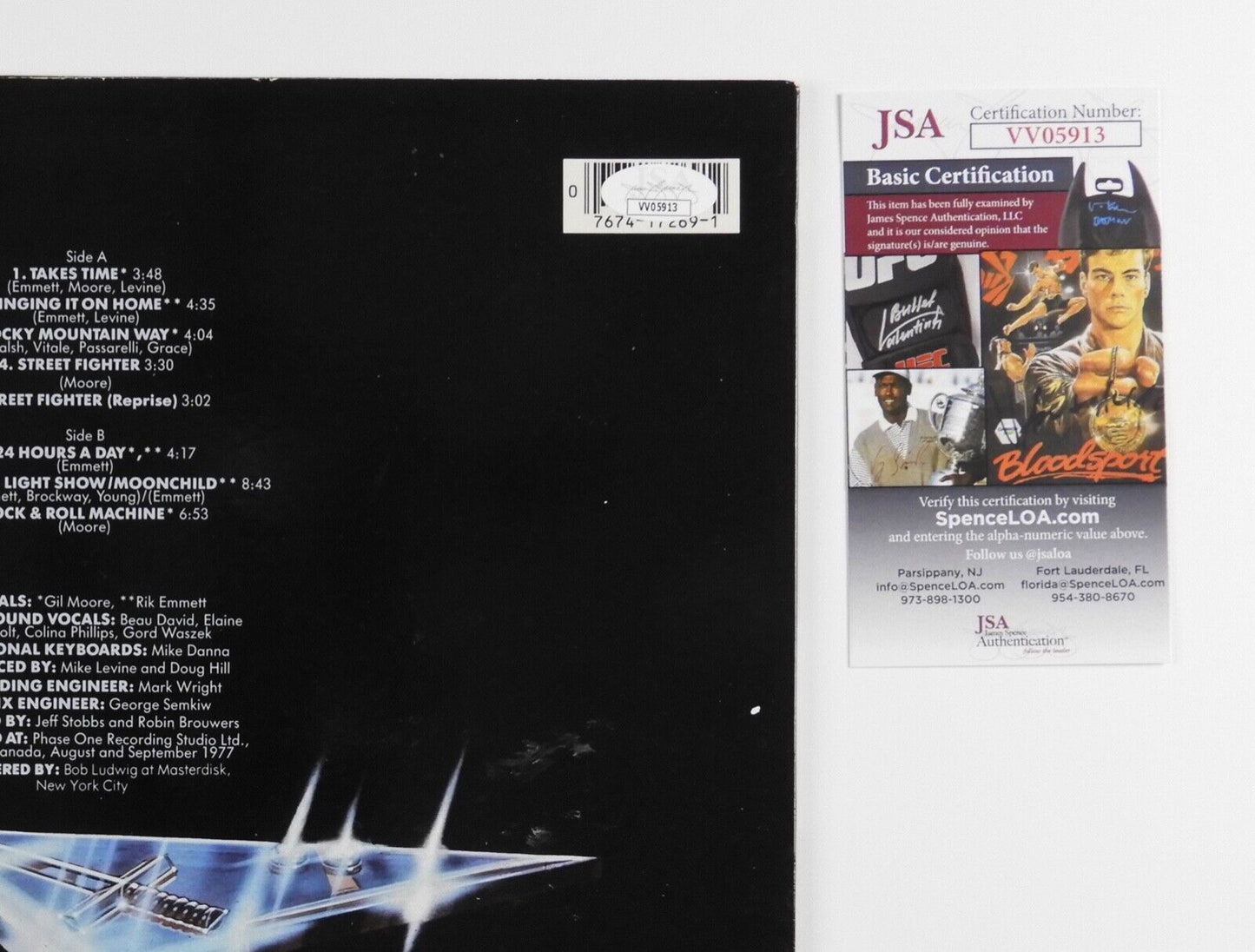 Triumph JSA Signed Autograph Album Record Vinyl Rock n Roll Machine
