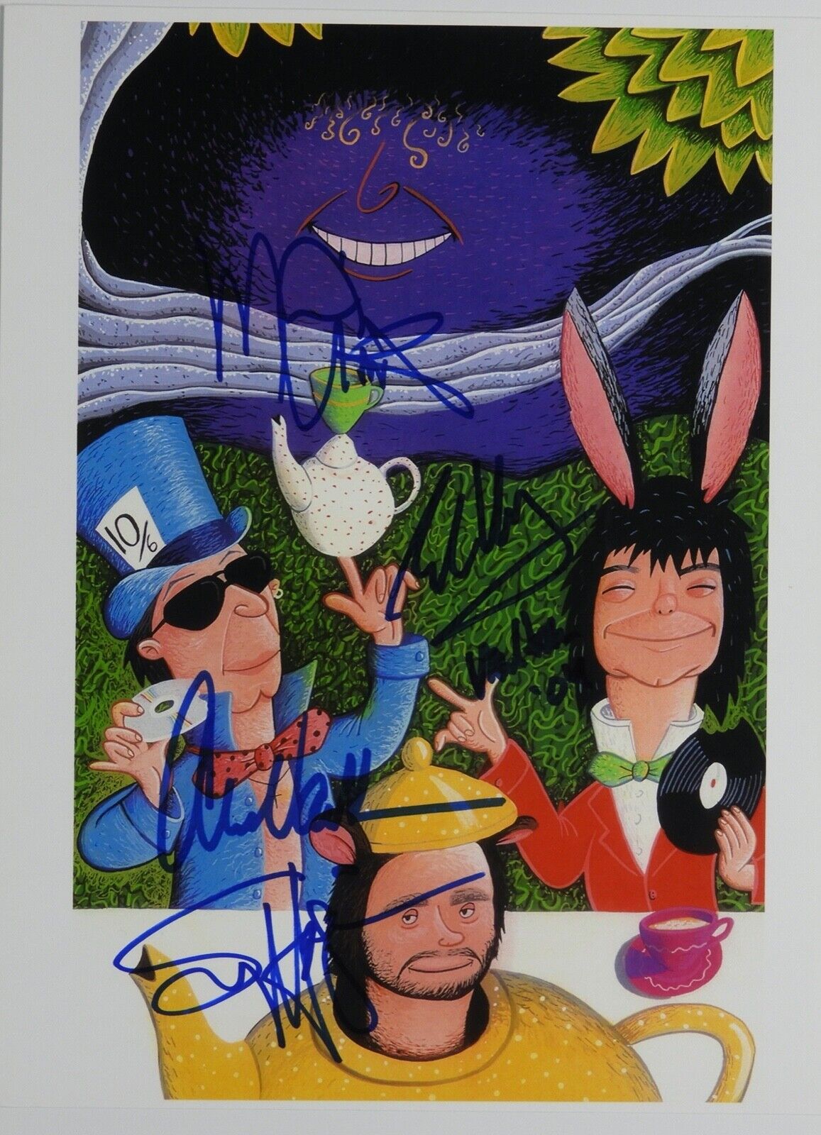 Eddie Van Halen Autograph REAL Signed 8 x 10 Alex Micheal Anthony Sammy Hagar