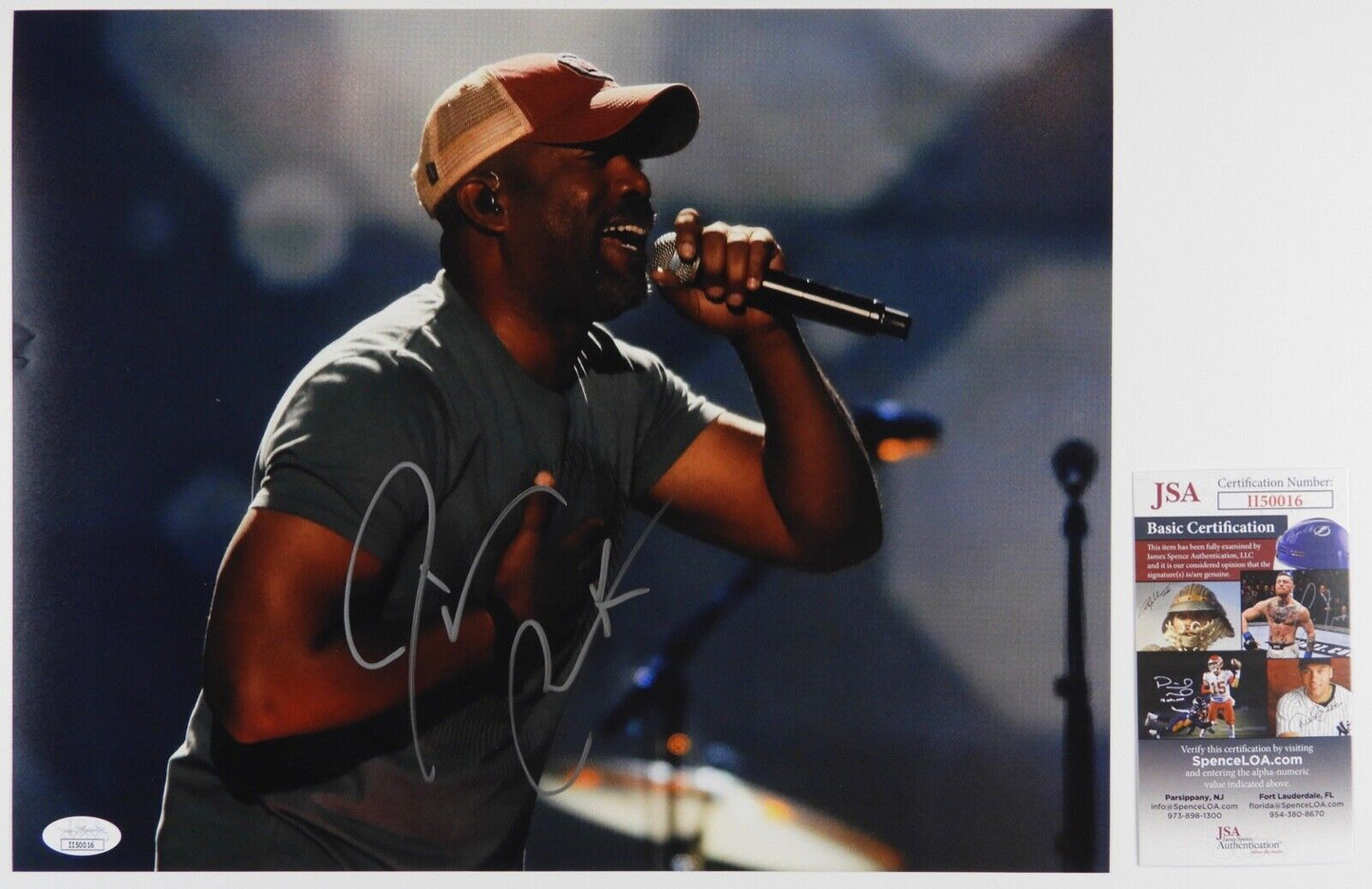 Daruis Rucker Autograph JSA 11 x 14 Signed Photo Hootie And The Blowfish