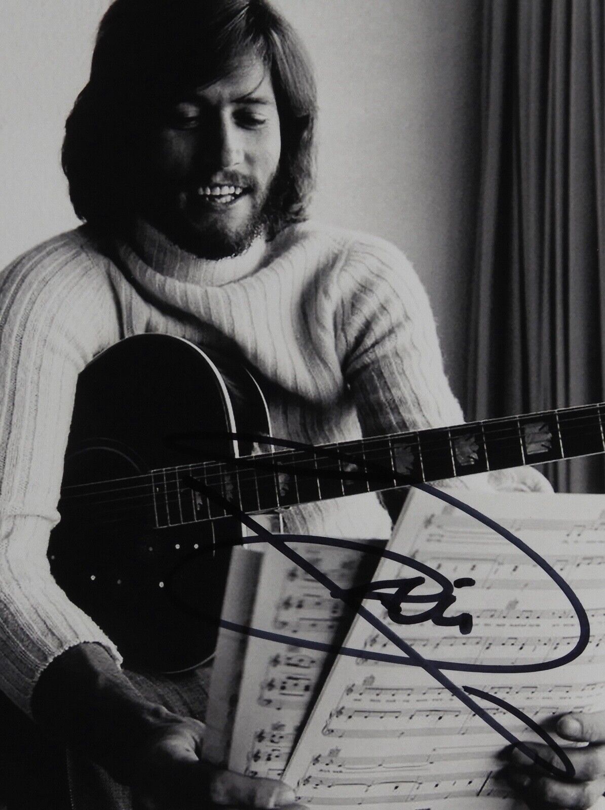 Barry Gibb JSA Signed Autograph 8 x 10 Photo The Bee Gees