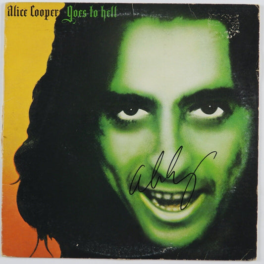Alice Cooper JSA Signed Autograph Album Record LP Goes To Hell