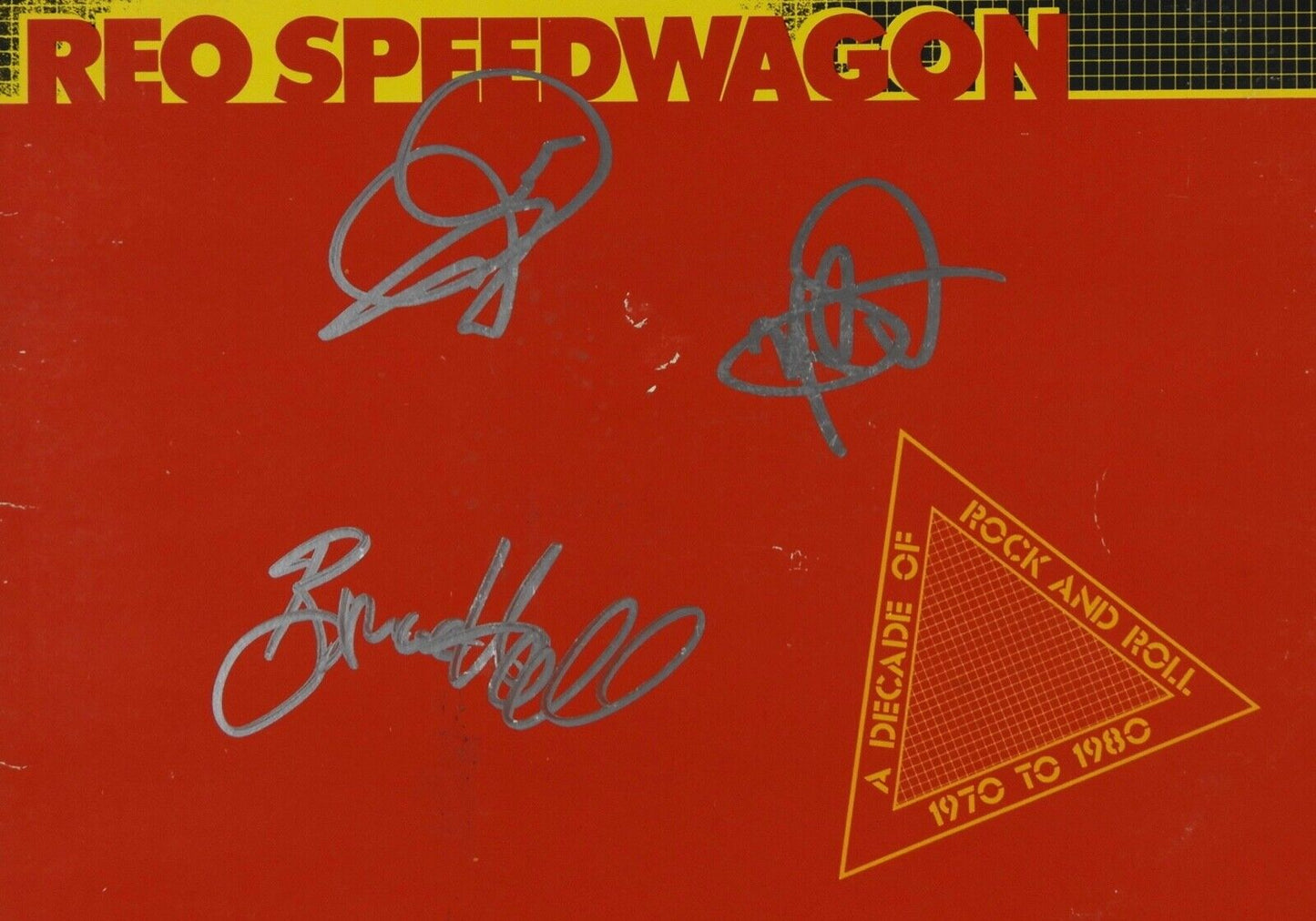 REO Speedwagon JSA Signed Autograph Record Album Vinyl Kevin Cronin Bruce Hall +