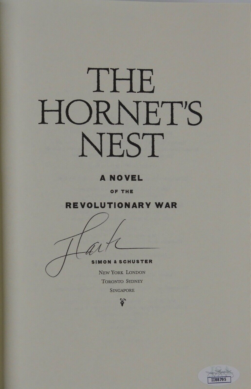 Jimmy Carter JSA Signed Autograph Book The Hornet's Nest FIRST EDITION