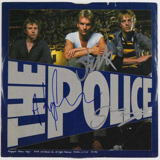 The Police JSA Signed Autograph Photo Album Reggatta De Blanc Sleeve