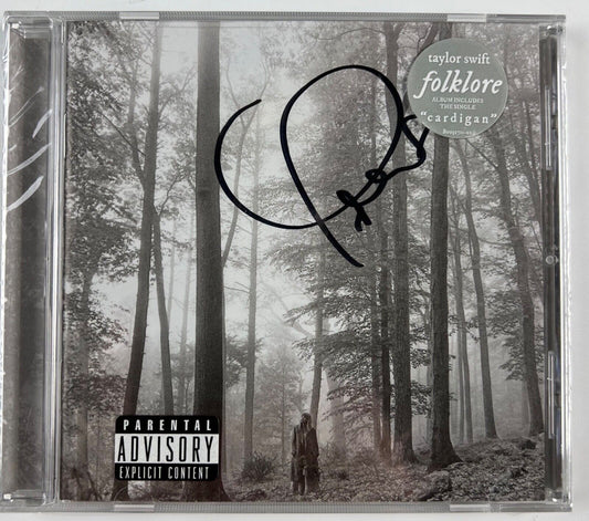 Taylor Swift Signed Autograph Folklore CD Booklet Still Sealed HEART