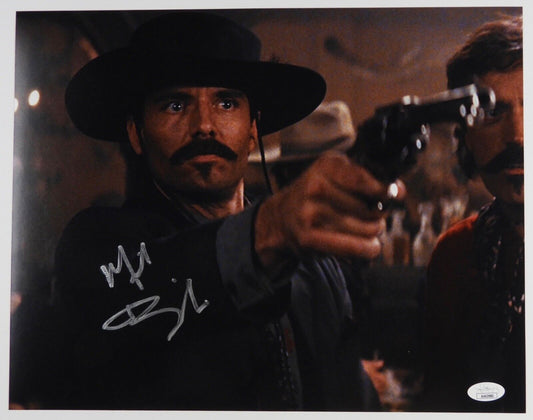Michael Biehn Autograph JSA 11 x 14 Signed Photo Tombstone