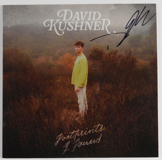 David Kushner  Signed Autograph Record Album Footprints I Found Colored Vinyl
