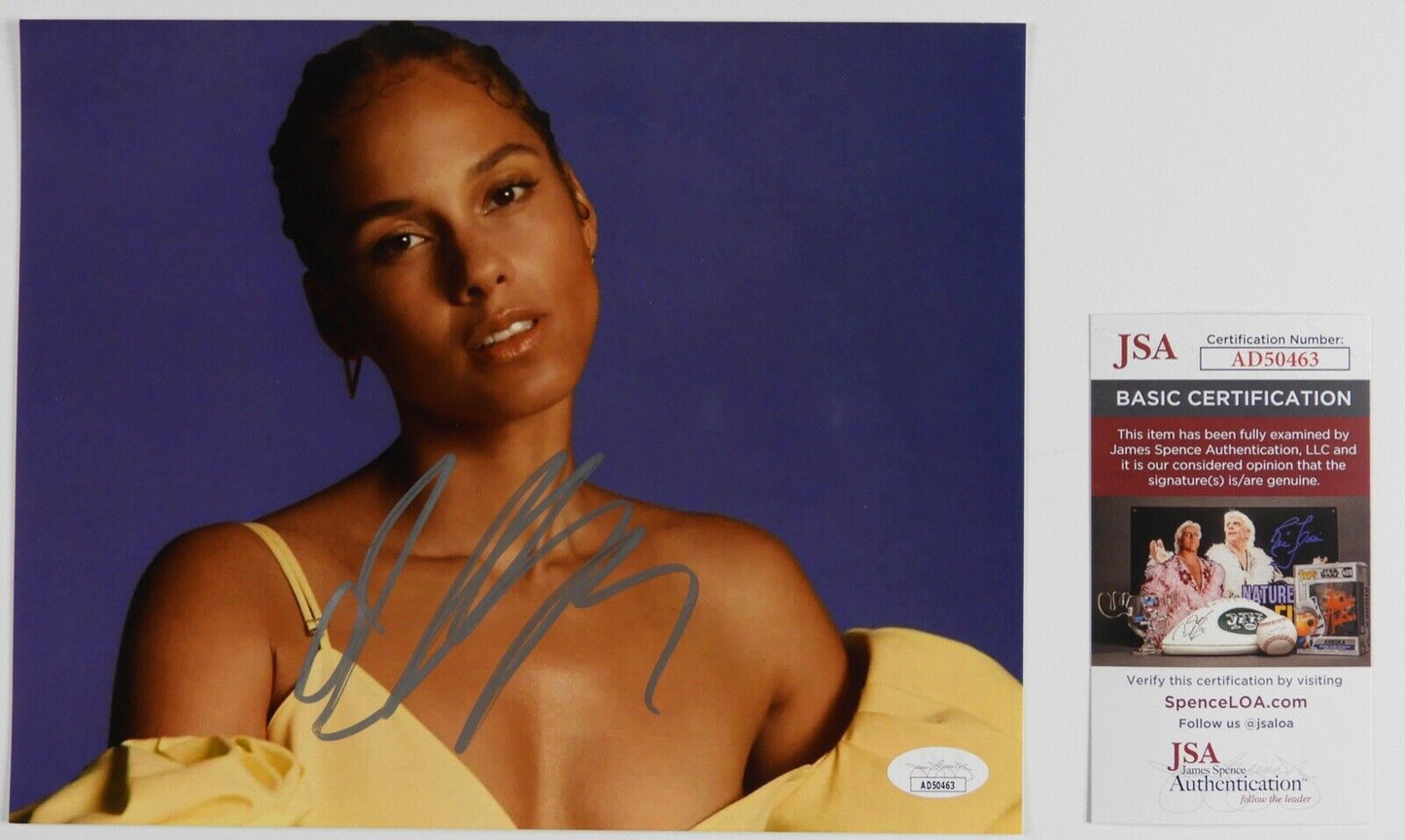 Alicia Keys JSA Autograph Signed 8 x 10 Photo