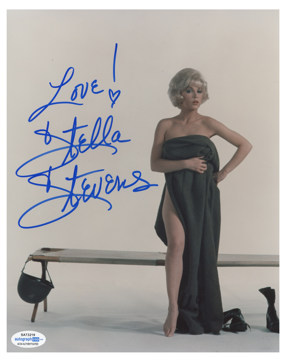 Stella Stevens ACOA Signed Autograph 8 x 10 Photo