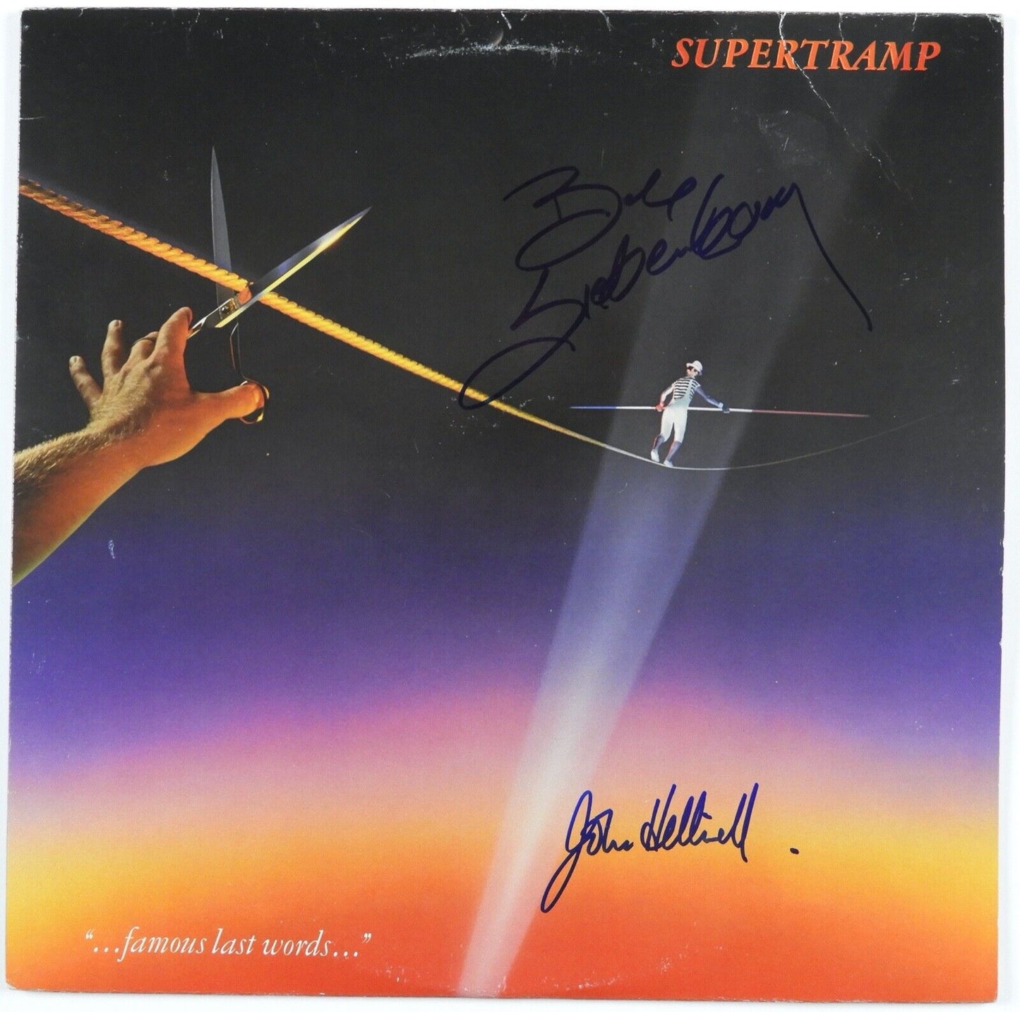Supertramp John Helliwell Bob Siebenberg JSA Signed Autograph Album Record LP