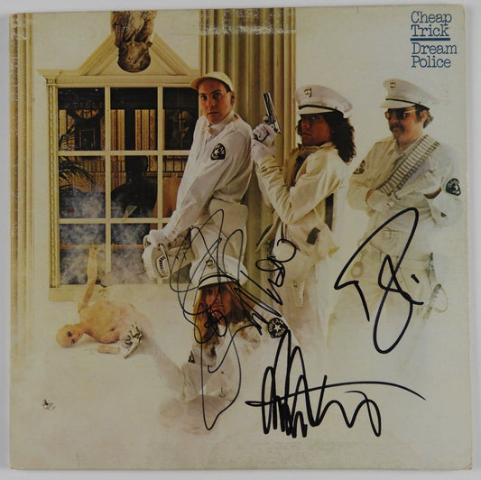 Cheap Trick JSA Signed Autograph Album Vinyl Rick Nielsen Robin Zander +