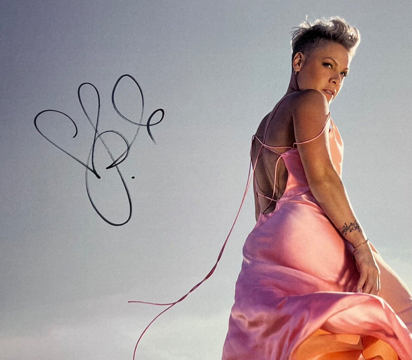 P!NK JSA Signed Autograph Poster 11 x 17 PINK