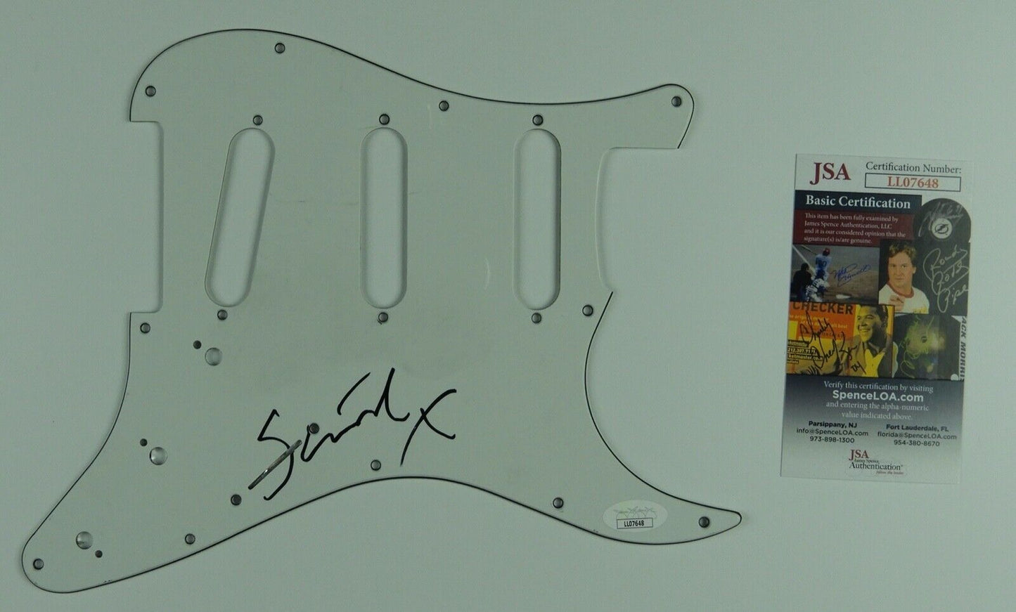 Sinead O'Connor JSA Autograph Signed Guitar Guard Strat Kickplate
