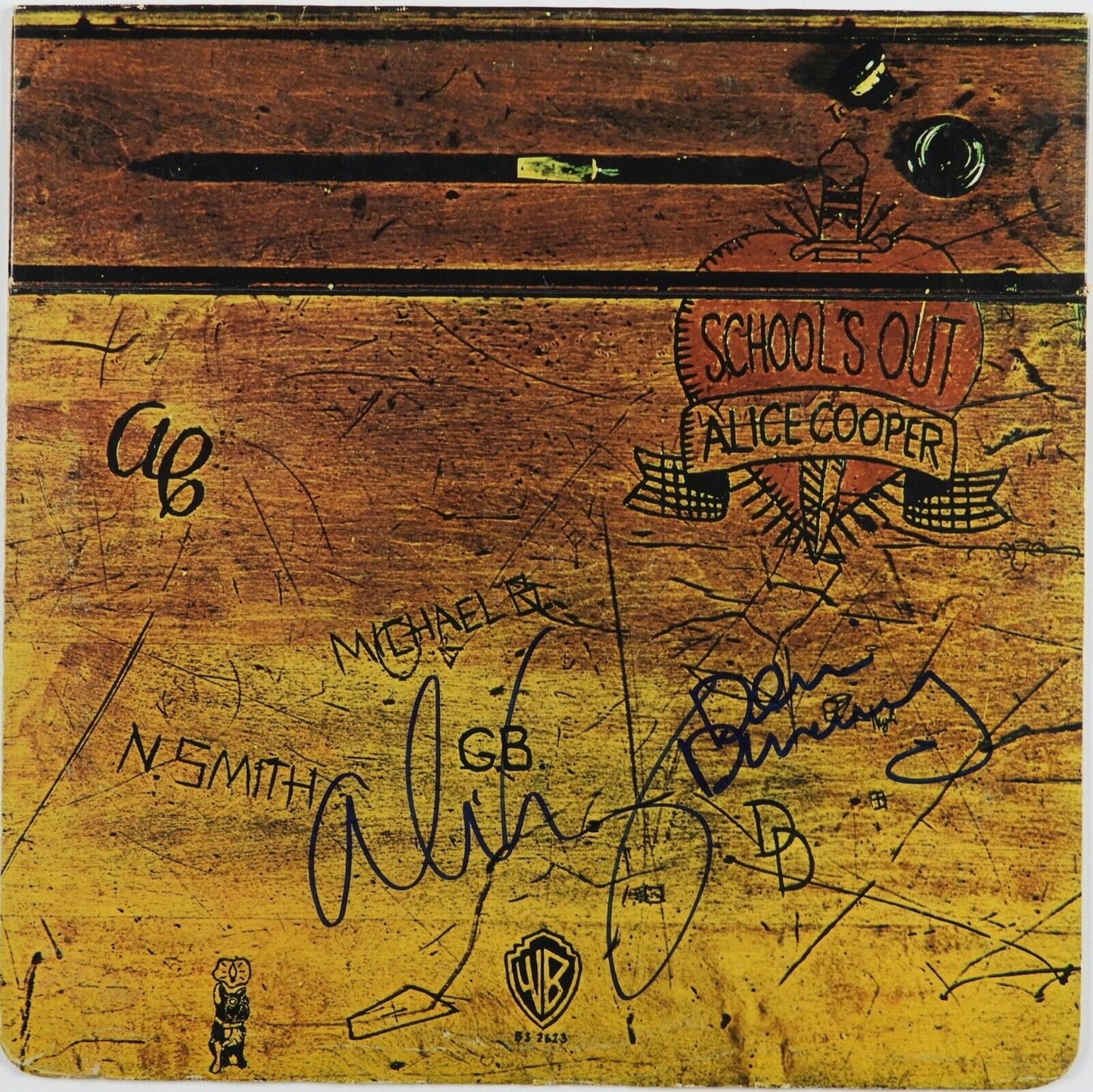 Alice Cooper Dennis Dunaway Signed JSA Signed Autograph Album Record LP