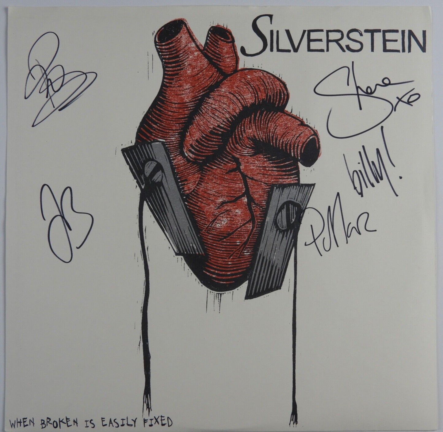 Silverstein JSA signed autograph Vinyl Record When Broken Is Easily Fixed