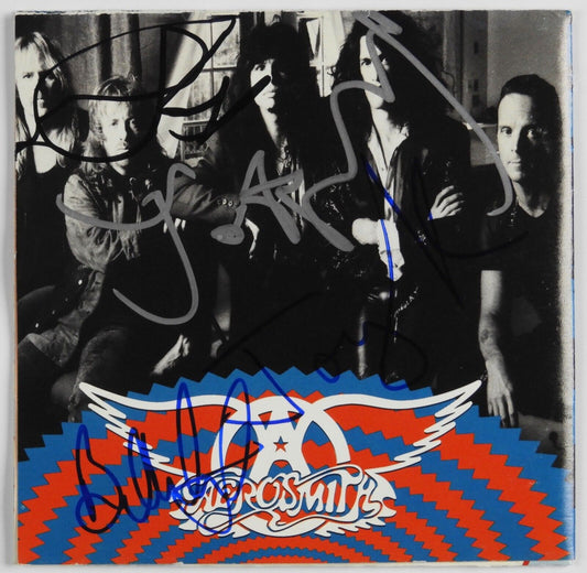 Aerosmith JSA Fully Autograph Signed CD Booklet Steven Tyler Joe Perry +