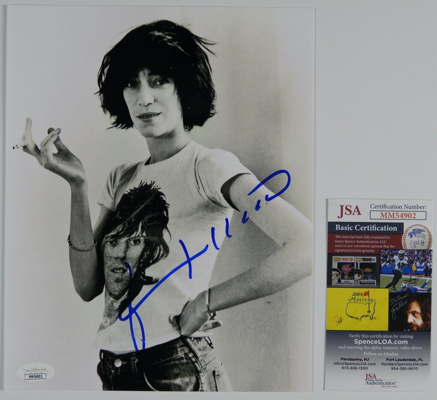 Patti Smith Signed Autograph 8 x 10 photo JSA COA