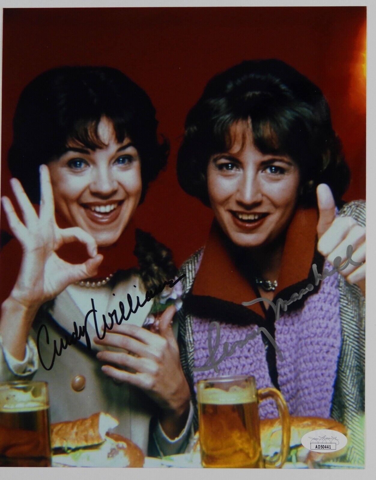 Laverne And Shirley JSA Autograph Signed Photo 8 x 10 Penny Marshall Cindy W