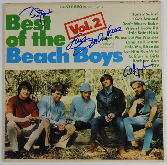 Beach Boys JSA Signed Autograph Album Record LP Best Of Vol 2