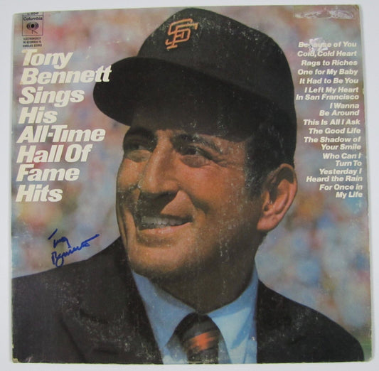 Tony Bennett Sings All Time Fame Hits Signed Autograph Record Album JSA Vinyl