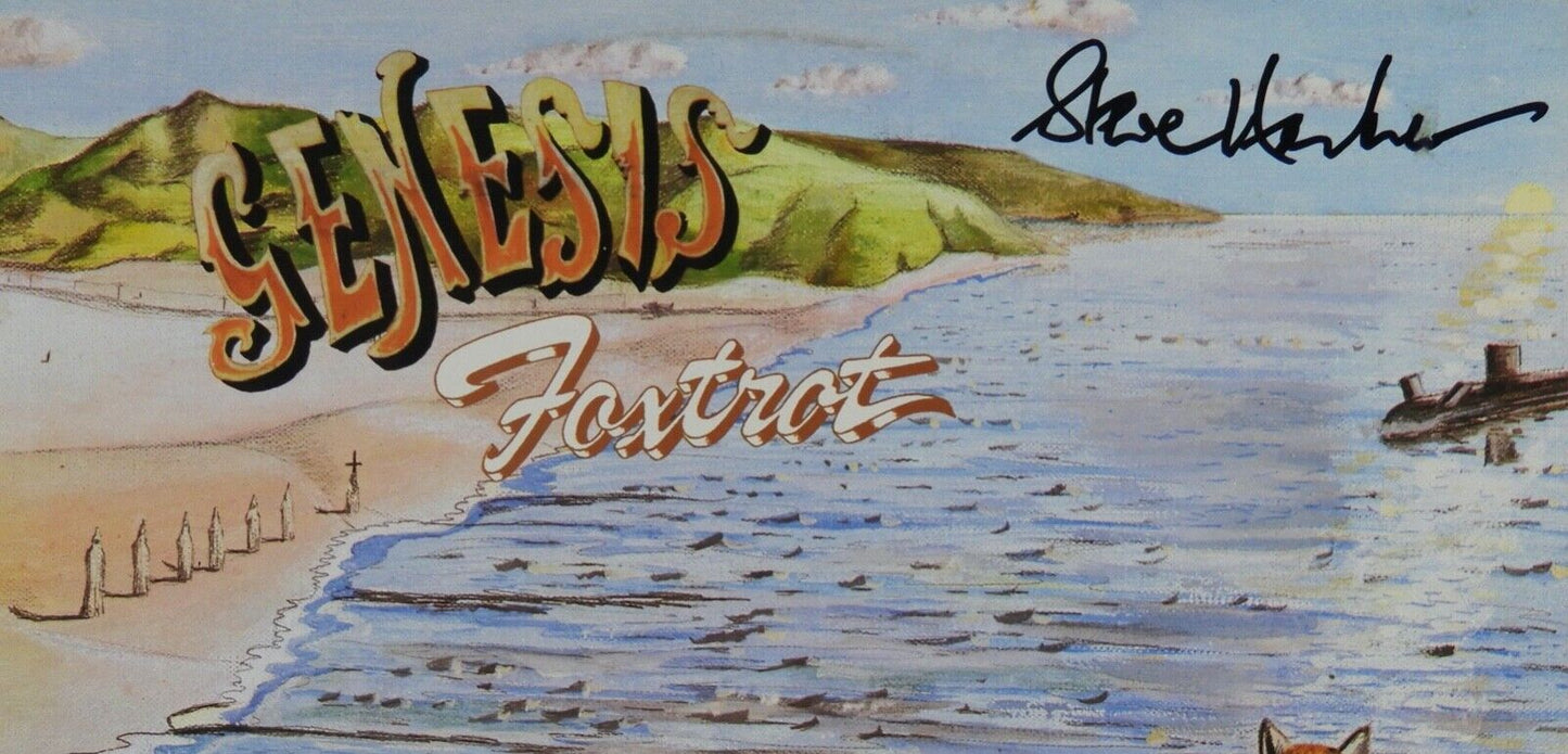 Genesis Steve Hackett JSA Signed Autograph Album Record LP Foxtrot