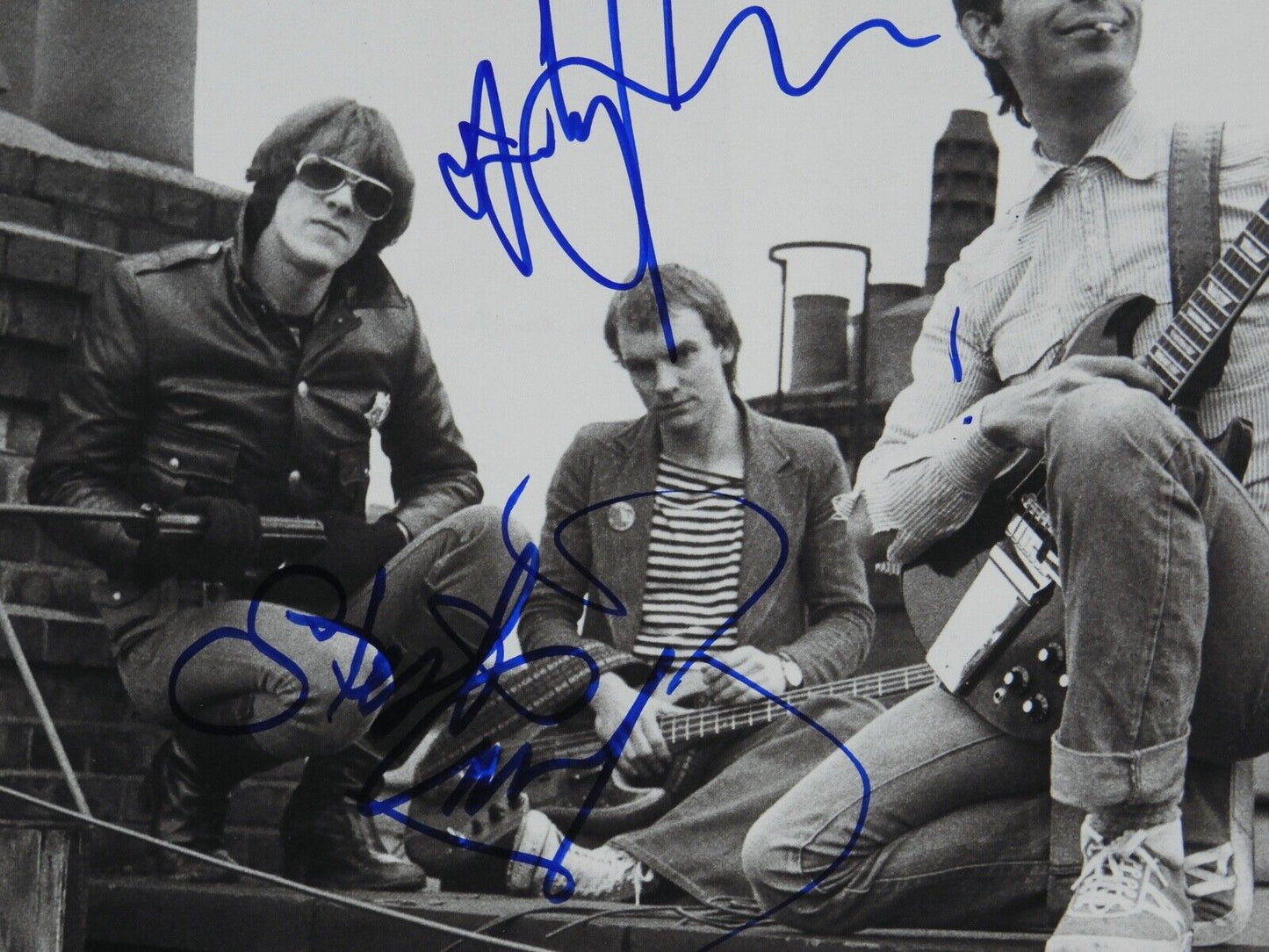 The Police Autograph Signed Magazine Photo JSA COA Sting Andy Summers Stewart
