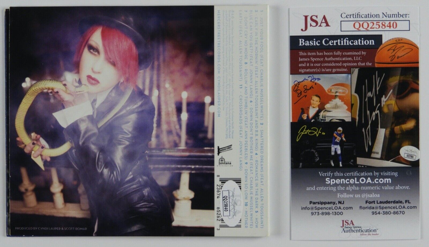 Cyndi Lauper JSA Signed Autograph CD Memphis Blues