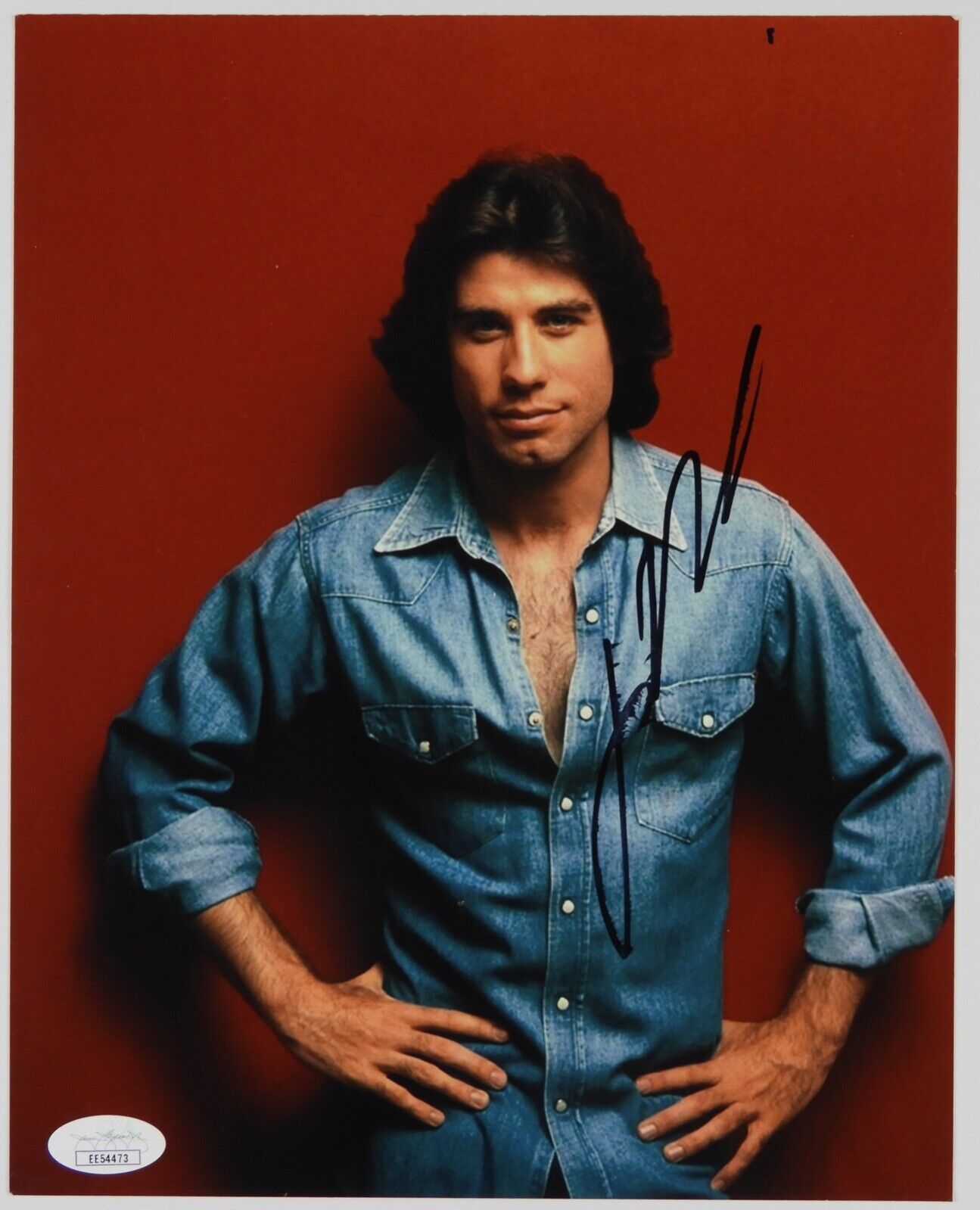 John Travolta Autograph Signed Photo JSA 8 x 10 Saturday Night Fever