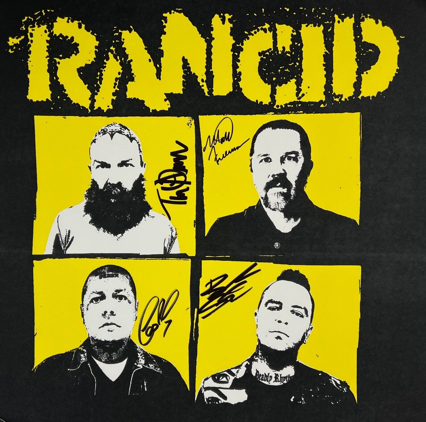 Rancid JSA Signed Autograph Lithograph Poster  Fully signed Tim Armstrong +