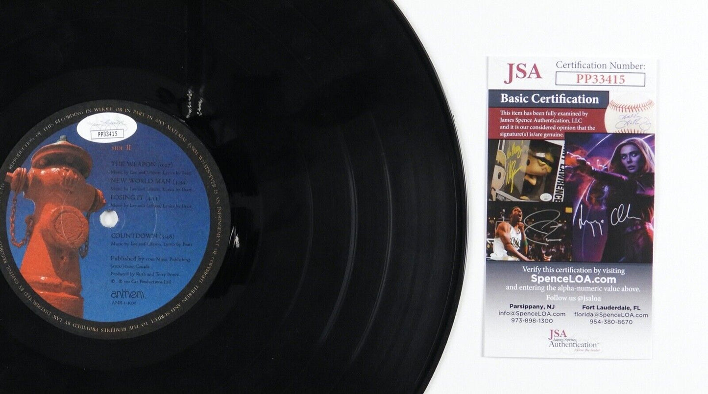 RUSH Alex Lifeson JSA Signed Autograph Album Record LP Signals