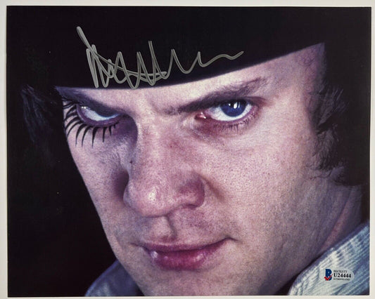 Malcolm McDowell Beckett Autograph Signed Photo 8 x 10 A Clockwork Orange BAS