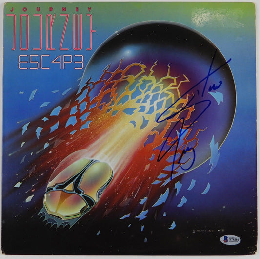 Steve Perry Journey Beckett Signed Autograph Album Record LP Escape