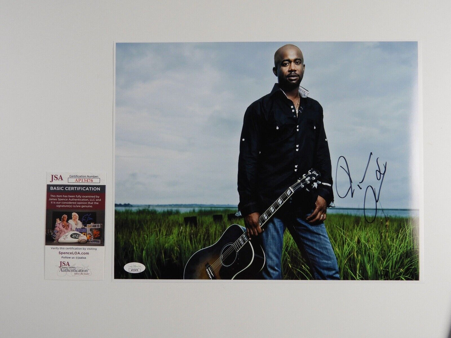 Darius Rucker JSA Autograph Signed 11 x 14 photo Hootie and the Blowfish