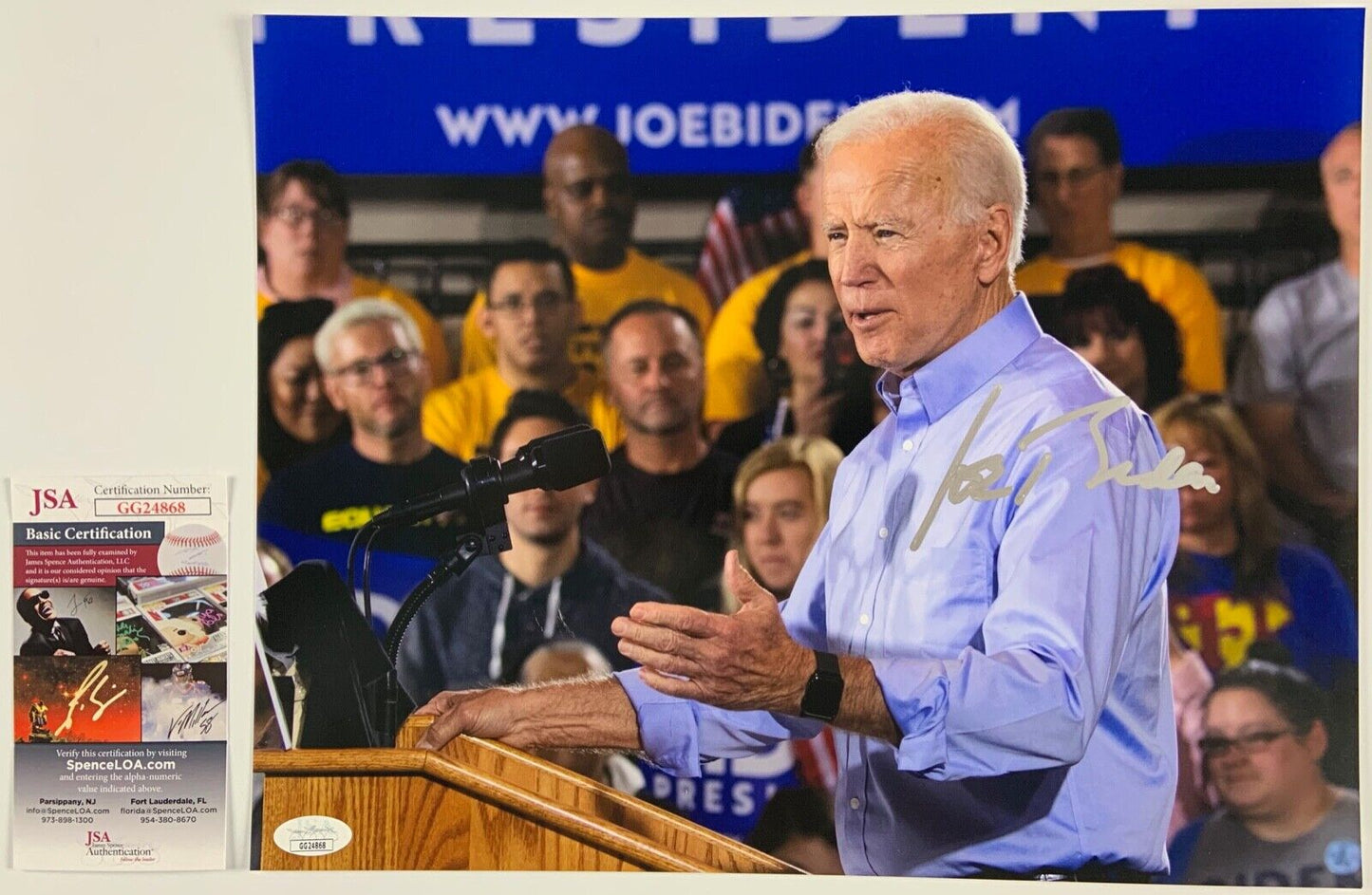 Joe Biden 46th President JSA Autograph Signed Photo COA 11 x14 President 46