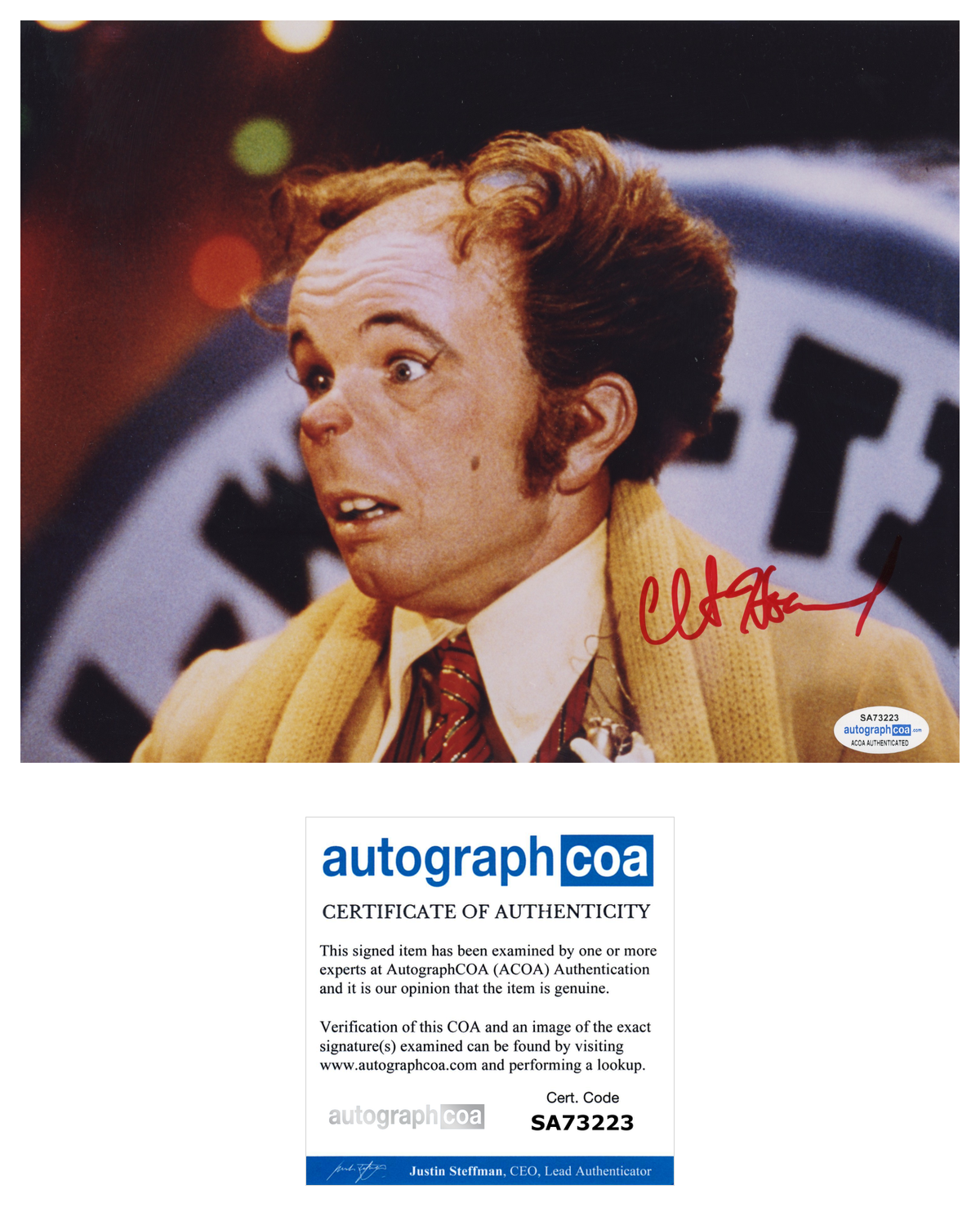 Clint Howard Doctor Seuss ACOA Signed Autograph 8 x 10 Photo