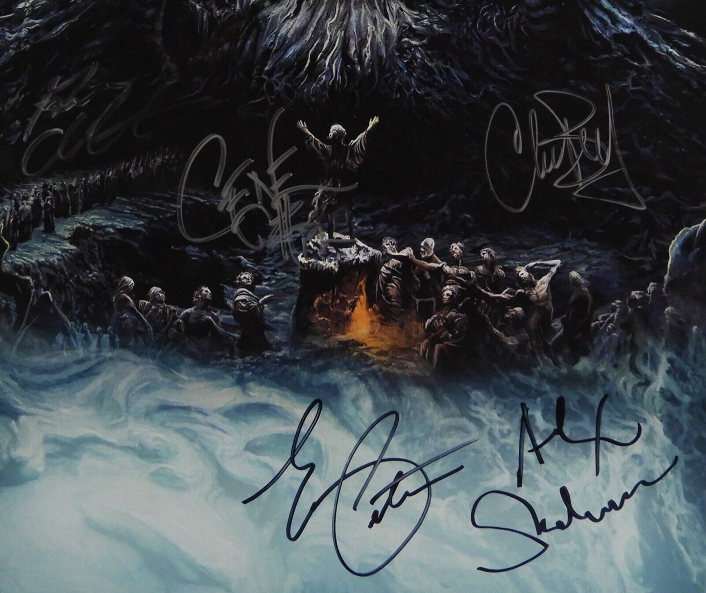 Testament Band Fully Signed JSA Autograph Poster Dark Roots Of Earth