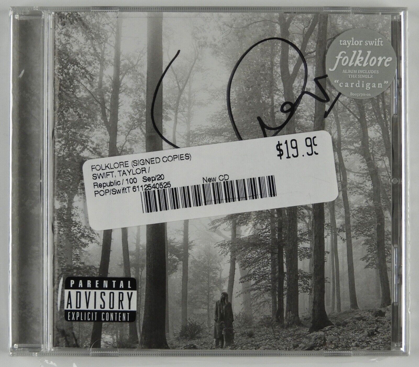 Taylor Swift Signed Autograph Folklore CD Booklet Still Sealed HEART