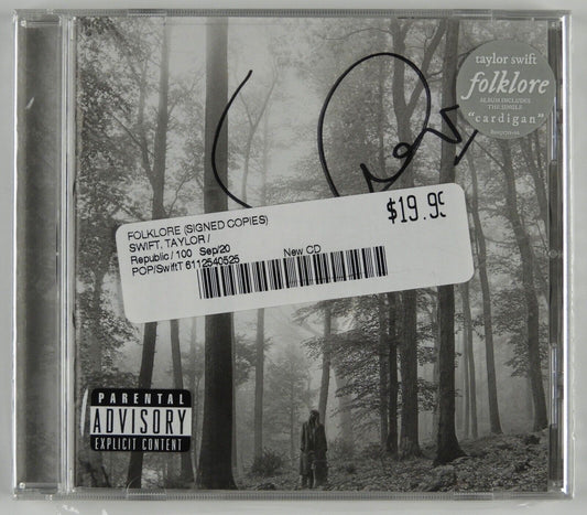 Taylor Swift Signed Autograph Folklore CD Booklet Still Sealed HEART