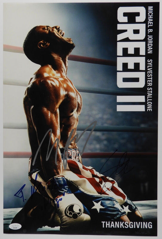 Michael B. Jordan Signed JSA Autograph 18 x 12 Photo Creed II Plus more