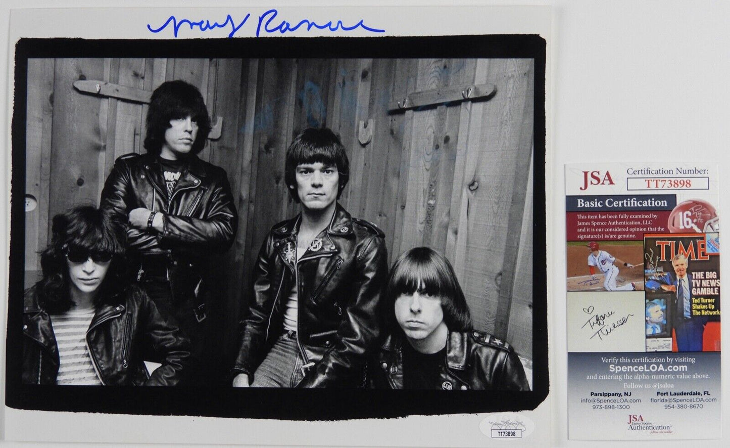 Marky Ramone The Ramones  Signed Autograph JSA COA 8 x 10 photo